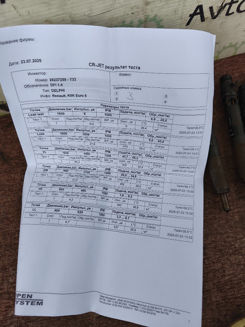 Форсунка Renault Kangoo 1.5 dci 2013-2019 (166000897R) Euro 5 Ковель - фото 5