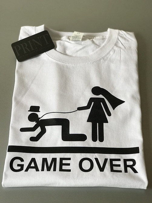 Мужская\Женская футболка 100% хлопок -  GAME OVER Черновцы - изображение 3