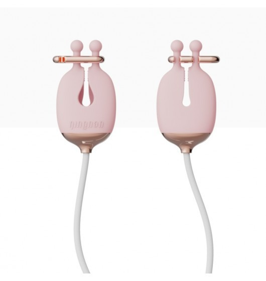 Зажимы для сосков с вибрацией Qingnan No.2 Vibrating Nipple Clamps Pink Sex Aura Киев - изображение 1