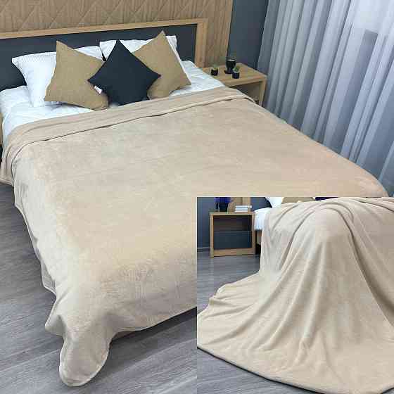 Плед-покривало Decorator WellSoft 150х210 см однотонний Бежевий (87-268) Київ