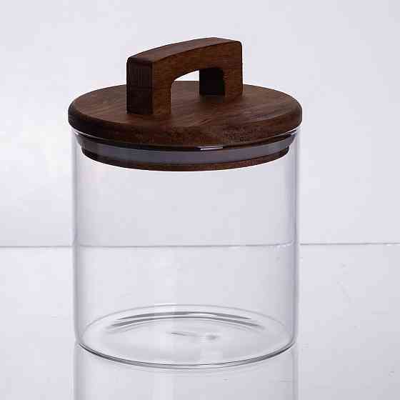 Банка для сипучих продуктів з бамбуковою кришкою 700 мл Київ