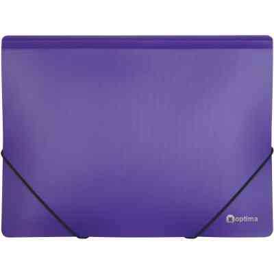 Папка на резинках Optima А4 двухцветная, фиолетовая (O30698-12) Винница