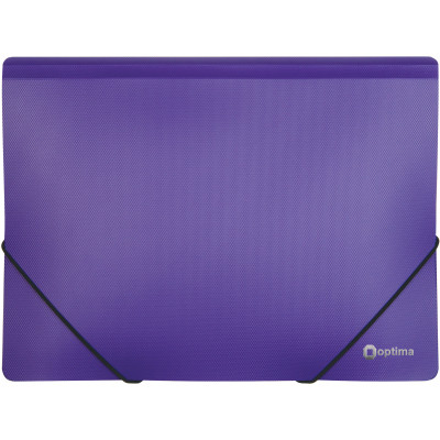 Папка на резинках Optima А4 двухцветная, фиолетовая (O30698-12) Винница - изображение 1