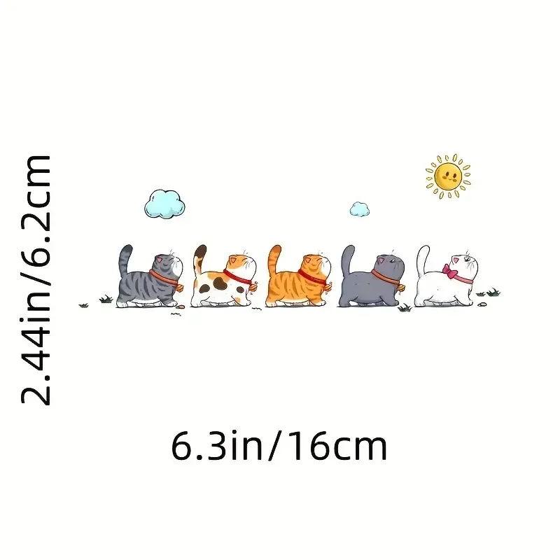 Милая наклейка с котиками на ходу для авто, ноутбука, стекла Киев - изображение 3