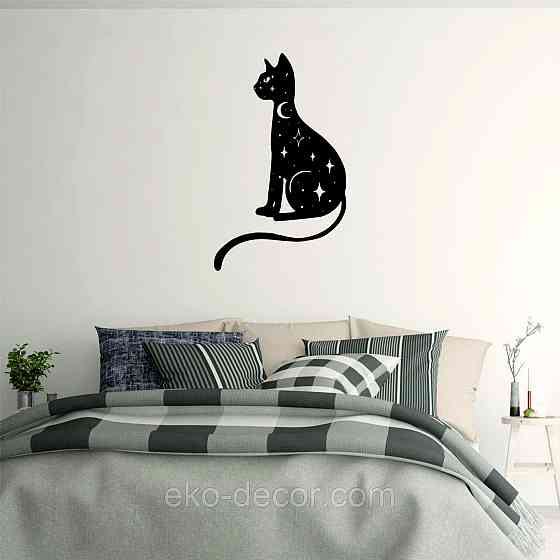 Декоративне настінне 3D Панно «Кіт» Декор на стіну з об'ємом Київ