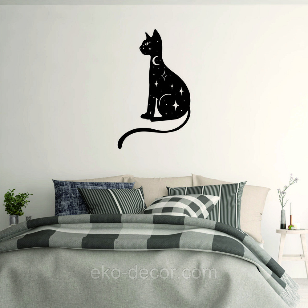 Декоративне настінне 3D Панно «Кіт» Декор на стіну з об'ємом Київ - фото 5