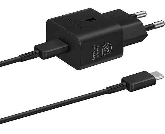 Мережевий зарядний пристрій Samsung 25W Travel Adapter + Type-C cable Black (EP-T2510XBEGEU) (6921948) Київ