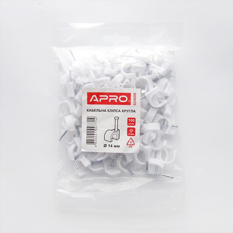 Кабельна кліпса кругла 12 мм (100 шт) Харків - фото 1