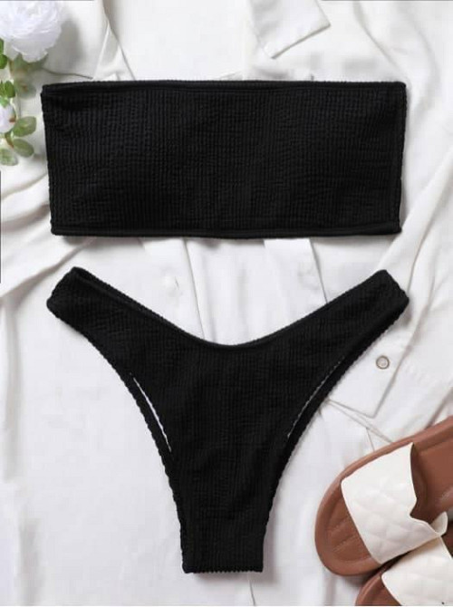 Купальник женский раздельный Черный S Харьков - изображение 8