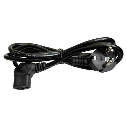 Сетевой кабель питания компьютера IEC C13 угловой, 28x0.07мм², длина 1.5м Киев