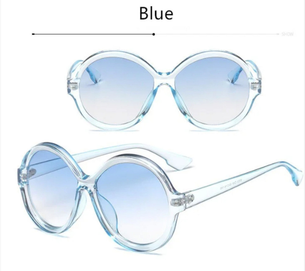 Окуляри сонцезахисні круглі блакитні Avatar Київ - фото 2