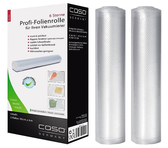 Пленка для вакуумного аппарата 25х600 см 2 рулона CASO (1225) Нововолынск - изображение 1