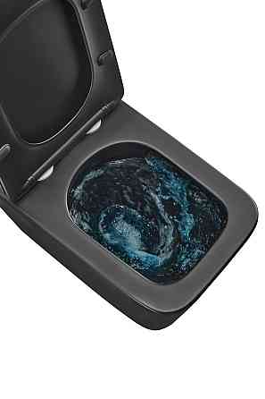 Унітаз підвісний Mixxus Premium QUADRO-0301-T3 BLACK 490х340х360mm, система змиву TORNADO 3.0 (MP6587) Київ