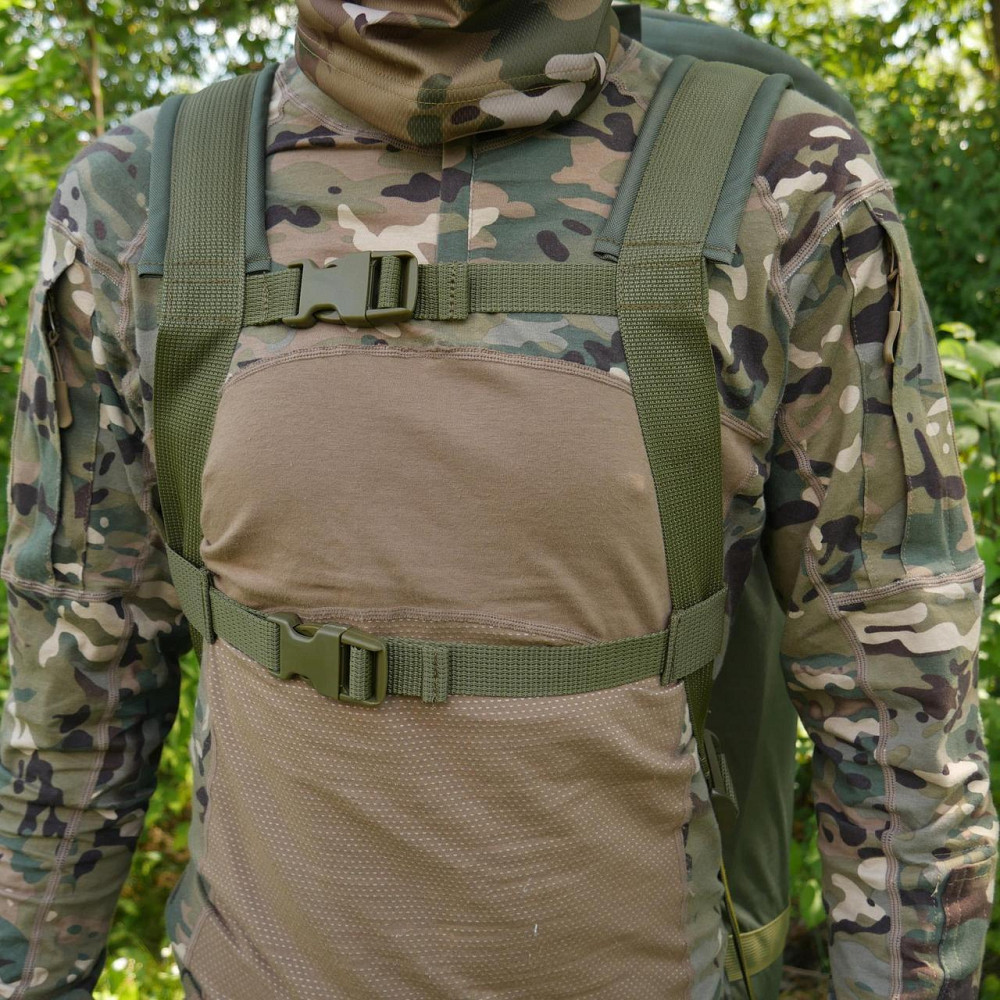 Тактична спецсумка баул рюкзак 120 л армійський дорожня сумка баул олива 120 л сумка баул WAR Львів - фото 9