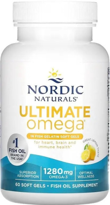 Омега-3 (риб'ячого жиру) Nordic Naturals Ultimate Omega 640 мг 60 гел капс лимон Київ - фото 1