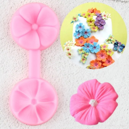 Молд для фоамірану Квітка 80 на 30 мм рожевий Київ - фото 3