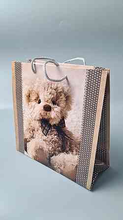 Пакет бумажный подарочный квадратный 23*24*10(артKV-123) (12 шт) Харьков