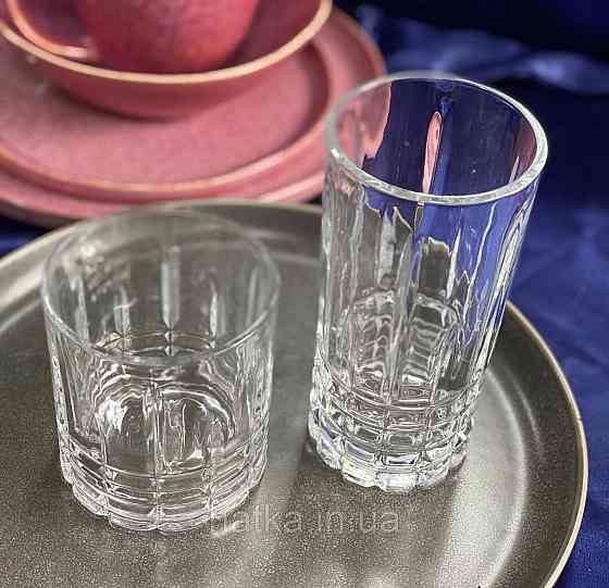 Набір склянок OLens "Ірландія" 350 мл 6 шт. високі прозоре скло для дому та ресторанів Київ