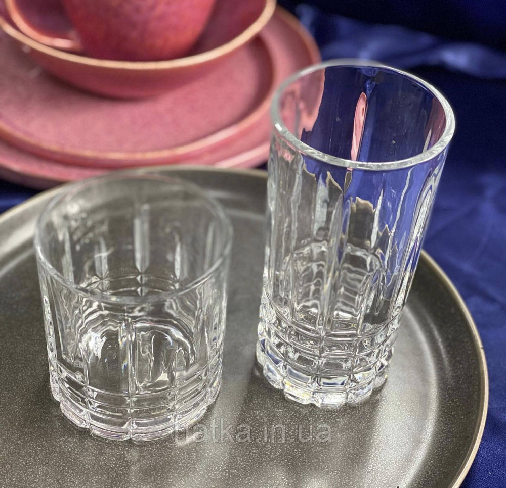 Набір склянок OLens "Ірландія" 350 мл 6 шт. високі прозоре скло для дому та ресторанів Київ - фото 4