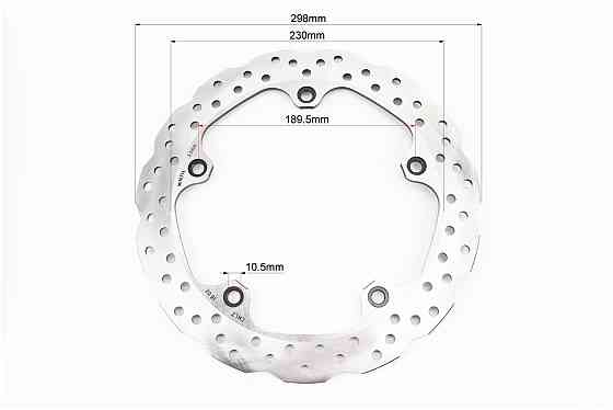 Loncin LX650DS/LX650-2A Диск гальмівний передній D-298mm Київ