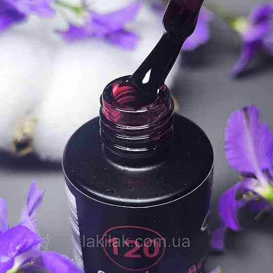 Гель-лак для нігтів Bee Nails 120 (вітражний вишневий) 8мл Херсон