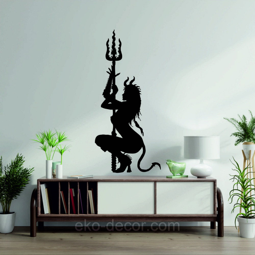 Декоративне настінне Панно «Дівчина Дияволиця», Декор на стіну Київ - фото 3