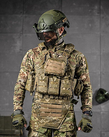Плитоноска 4 швидкі скидання з напашником Cordura піксель ДЛ63965 Київ - фото 1