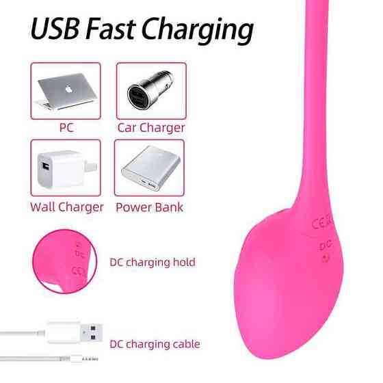 Віброяйце смарт з 10 режимами вібрації з керуванням на відстані 9.5 см Рожевий Вінниця