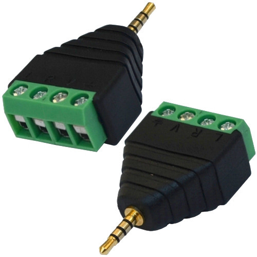 Штекер 2,5 мм 4-х контактний з клемної колодкою (під гвинт) Полтава - фото 1