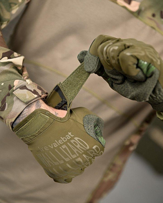 Тактичні рукавички Wallizard олива ПП8013 Одеса - фото 3