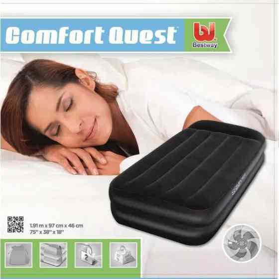 Надувная одноместная кровать Bestway Premium+ Air Bed со встроенным электронасосом 191 х 97 х 46 см. Киев