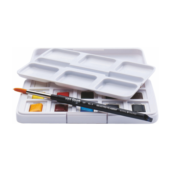 Набор акварельных красок VAN GOGH Pocket box 12 кювет+кисть Royal Talens Киев