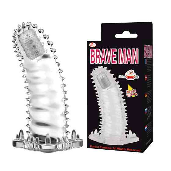 Насадка з вібрацією "Brave man" BI-026202A Sex Aura Київ