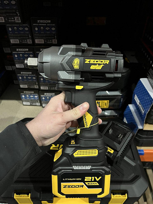 Гайковерт ударний акумуляторний ZEGOR SDPP-21BL-1100 (акум 21V 6.0Ah 1шт і зарядка) Київ - фото 2