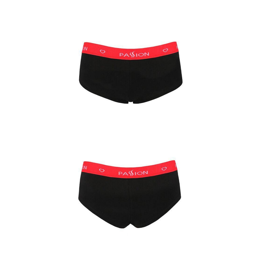 Трусики-шортики Passion PS003 PANTIES S, black Sex Aura Київ - фото 5