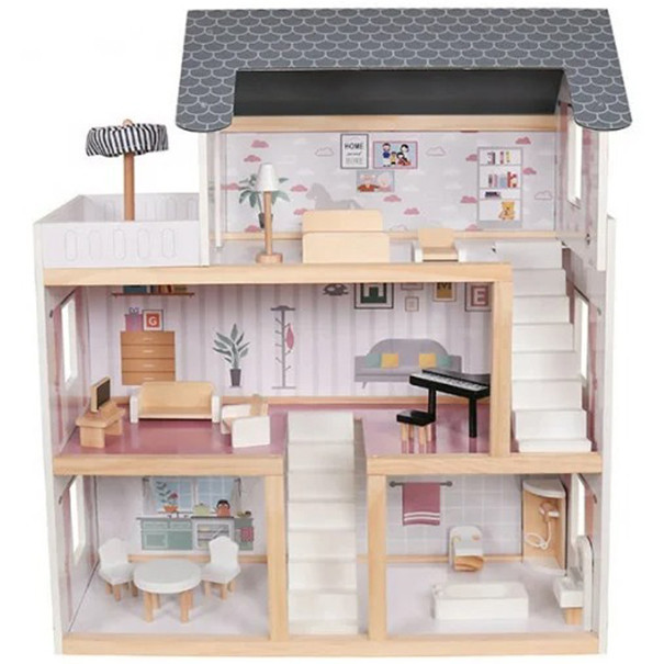 Игровой кукольный домик AVKO Вилла Толедо + мебель детский деревянный для детей Киев - изображение 2