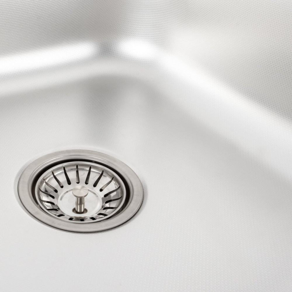 VALESO Кухонна мийка з нержавіючої сталі Valeso ДЕКОР 6060 R (0,7/160 мм) Київ - фото 5