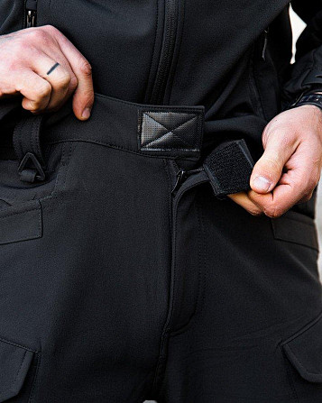 Городские тактические штаны MAXIMUS софтшел black ПП7981 Киев - изображение 5