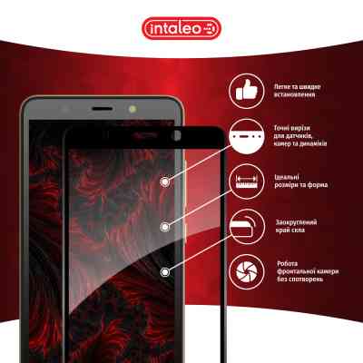 Скло захисне Intaleo Full Glue Tecno POP 3 (BB2) (1283126503115) Вінниця