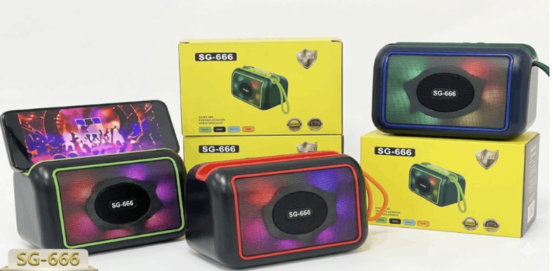 Портативная Bluetooth колонка TS-5577 с держателем для телефона и RGB  USB, TF, ремешок, аккумулятор Одесса - изображение 1