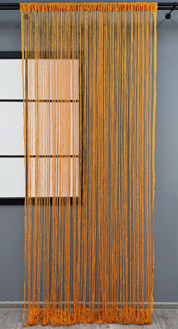 Штори-нитки "Кісея" з люрексом Помаранчевий 300х300см 1 шт (61-087) Київ - фото 3