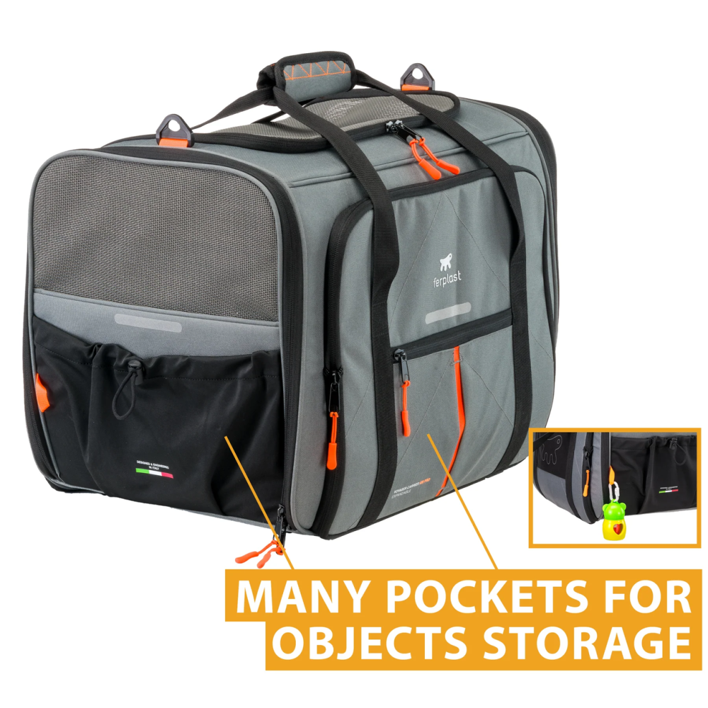 Сумка-переноска для маленьких собак и кошек Ferplast Voyager Carrier Pro (Ферпласт Вояжер Карьер Про) Серый Запорожье - изображение 5