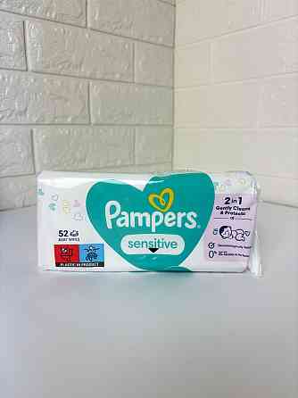 PAMPERS Дитячі вологі серветки Sens 52 шт Гостомель