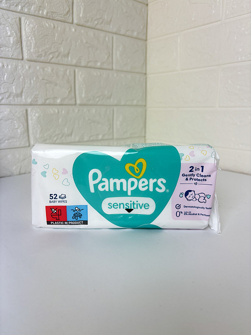 PAMPERS Дитячі вологі серветки Sens 52 шт Гостомель - изображение 1
