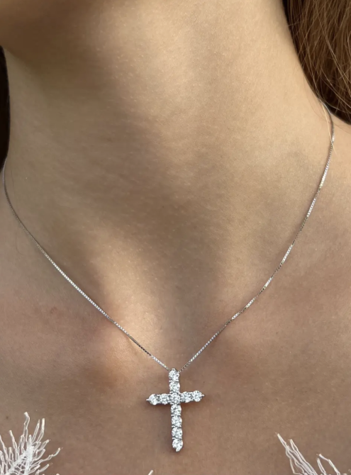 Тиффани Tiffany крестик серебро 925 и цепочка серебро 925 в роскошной подарочной упаковке Одесса - изображение 2