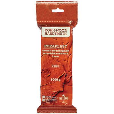 Пластилин Koh-i-Noor KERAplast самозастывающая Терракотовая 1000 г (131707) Винница - изображение 1