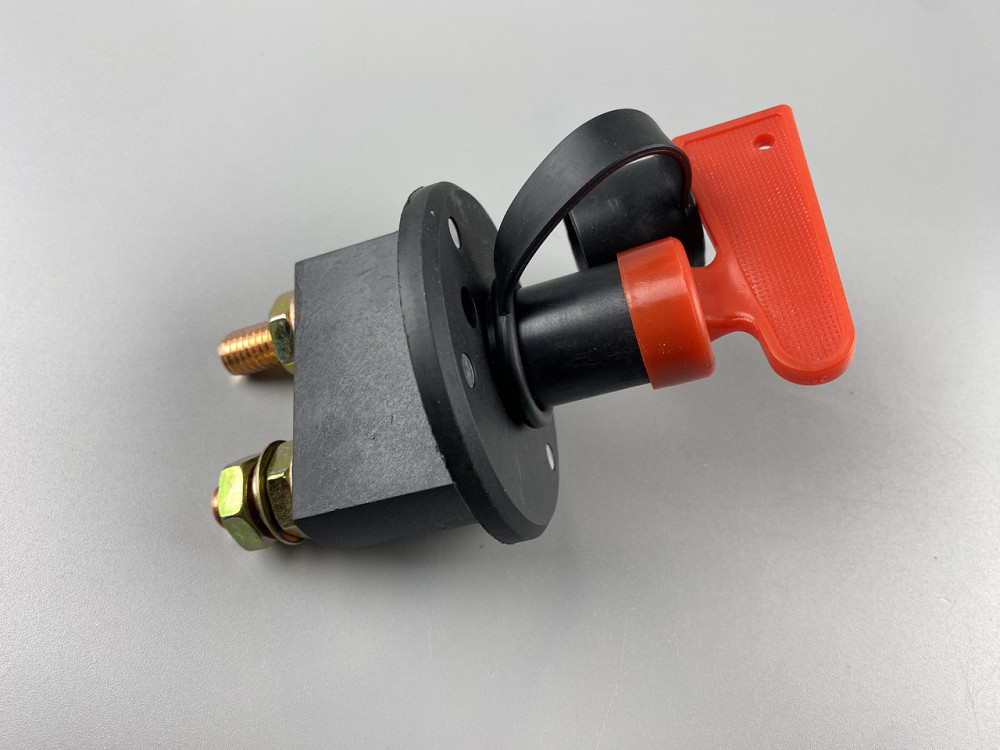 Вимикач маси універсальний механічний дистанційний 12/24 В (червона мідь) 100 А Мукачево - фото 6