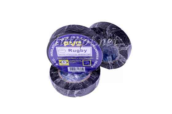 Изолента  Rugby / PVC / 30м черная (реальный метраж меньше) Днепр