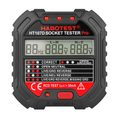 Измеритель мощности розетoк Habotest HT-107D Полтава - изображение 1