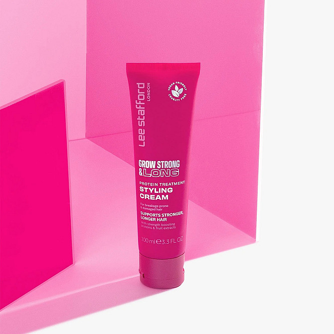 Протеиновый крем для стайлинга Grow Strong & Long Protein Treatment Styling Cream Lee Stafford 100 мл Винница - изображение 2